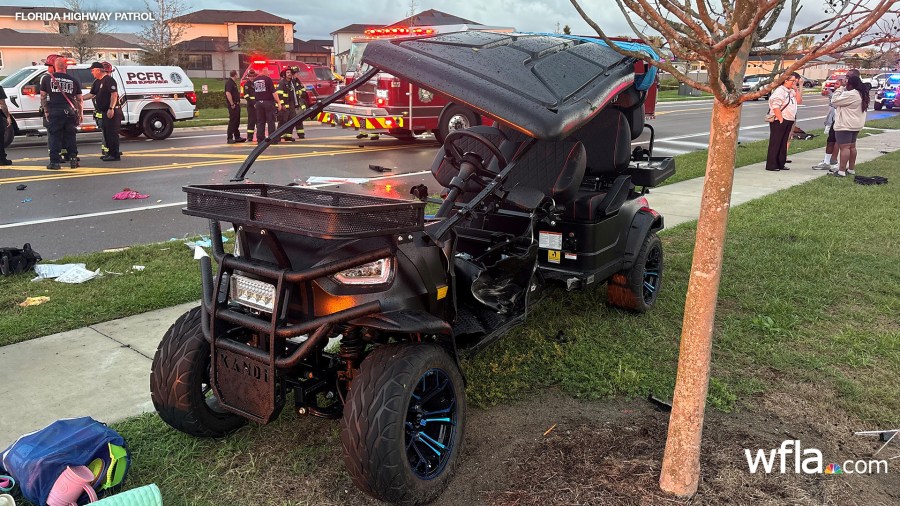 Eight Hospitalized in Golf Cart Crash in Pasco County