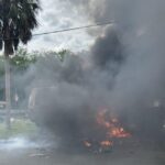 Fire Crews Extinguish Box Truck Blaze in Crystal River