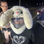 Motorcyclist in Bunny Helmet Arrested After 120mph Chase