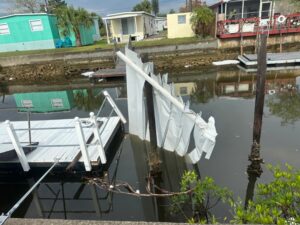 Storm System Brings Debris to Hudson Neighborhood