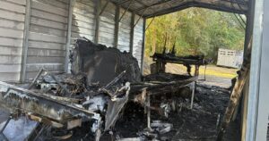 Horses Alert Homeowners to RV Fire in Inverness