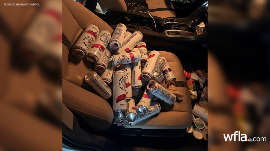 Pasco man found with 34 open White Claws when pulled over for speeding