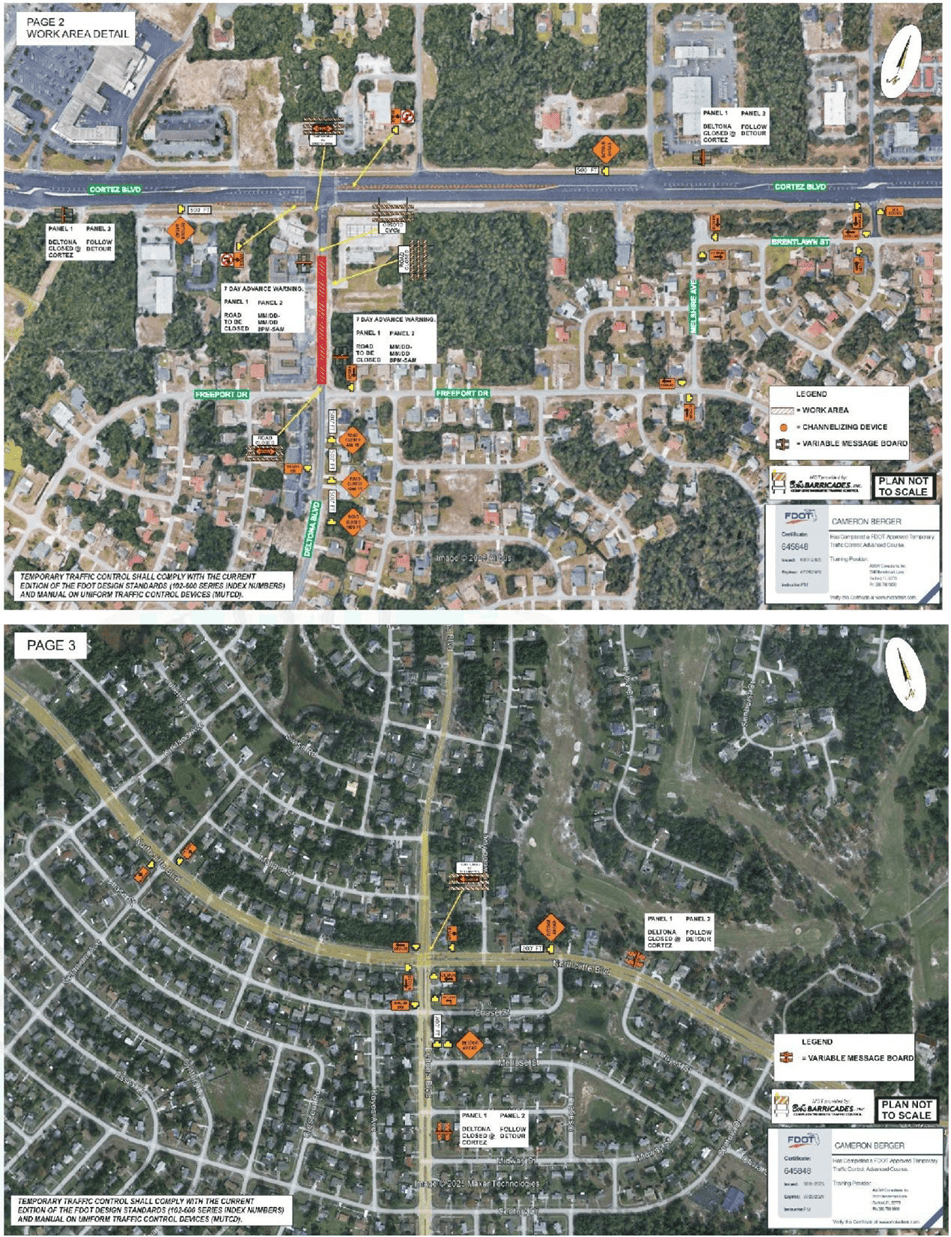 Overnight Lane Closures on Deltona Boulevard in Brooksville for Sewer Work Starting July 22