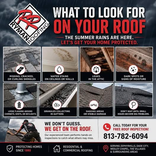 Zephyrhills Roofer Warns Homeowners: Florida Summer Rains Can Turn Small Leaks Into Costly Repairs